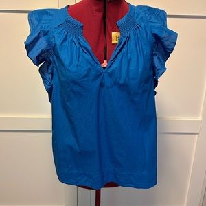 Anthropologie HD in Paris ruffle sleeve blouse